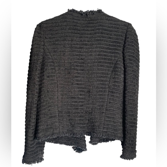 IRO PARIS SIANA Black Puff Sleeve Jacket size 42 - Picture 5 of 14